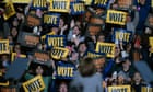 US presidential election briefing: Obama, Sanders and AOC, rally for Harris as Trump says he is ‘opposite of a Nazi’