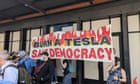 Protests hit Tesla dealerships across the world in challenge to Elon Musk