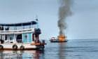 British tourist missing after boat catches fire off Thai island