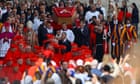 Pope Francis’s body being moved to St Peter’s Basilica to lie in state – live