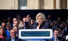 Le Pen vows to fight ‘political’ ruling, as France’s main parties stage rival rallies