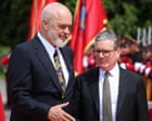 Third-country asylum plan shows UK is in ‘a very dark place’, says Albanian PM