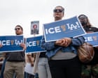 Families arrested in LA Ice raids held in basements with little food or water, lawyers say