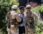US marines detain civilian in first known instance since Trump deployed troops to LA