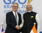 Indian prime minister makes UK state visit to sign landmark trade deal