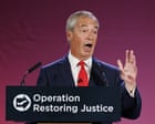 Farage attacked for ‘ugly’ rhetoric of plan for mass deportation of asylum seekers