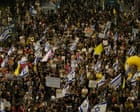 Tens of thousands of protesters gather in Tel Aviv to demand end to Gaza war