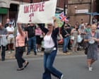 Far-right protesters clash with police in Nuneaton after rally outside town hall