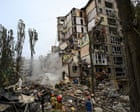 Ukraine war briefing: Zelenskyy calls for ‘regime change’ in Russia as attack on Kyiv kills 26