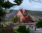 The ‘big church move’: Swedish town begins to roll historic building 5km