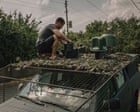 ‘It’s a robot war’: eastern Ukraine faces onslaught of Russian glide bombs, rockets and kamikaze drones