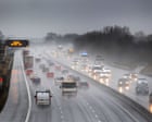 Storm Amy threatens travel disruption across UK with winds of up to 95mph