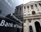 Bank of England expected to leave interest rates on hold after rise in inflation – business live