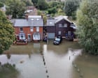 One in nine new homes in England built in areas of flood risk, study shows